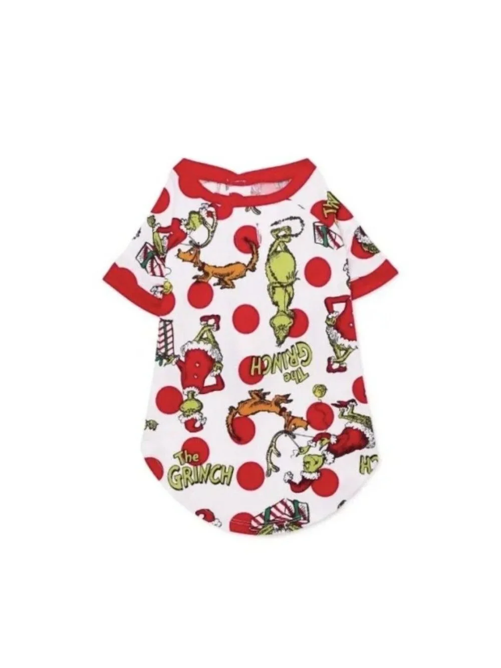 NWOT The Grinch Who Stole Christmas Large Pet Matching Family Pajama Top Shirt